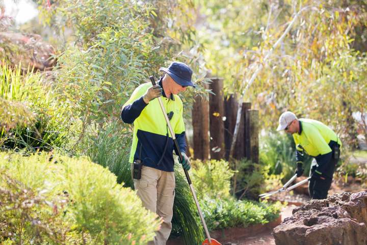 Park staff at work