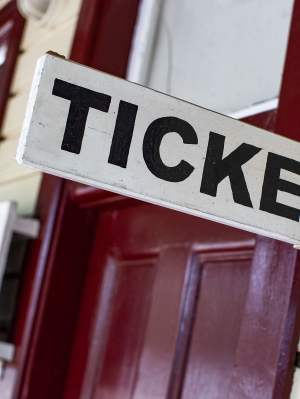 Village Junction Station tickets sign