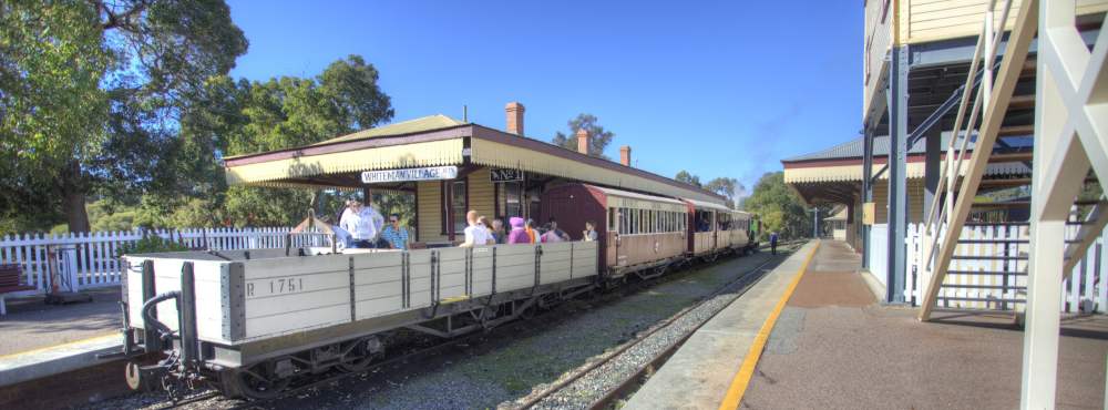 Train ride - train at Village Junction Station