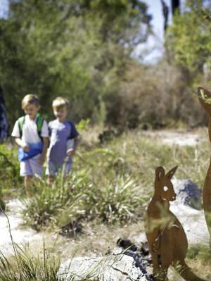Children's Forest - Stage 10 - boys on kangaroo track