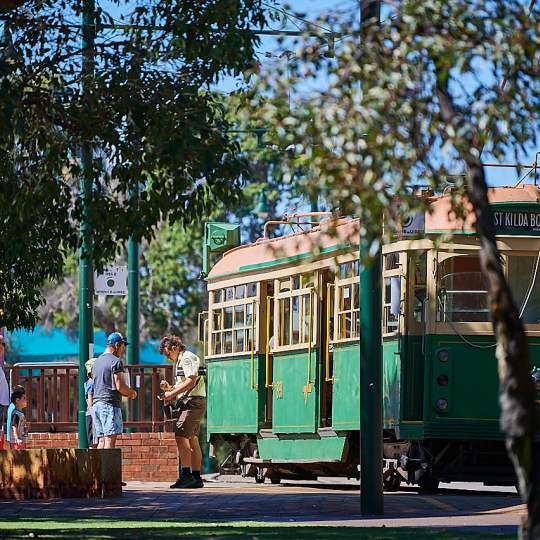 Whiteman Park Transport Heritage electric tram rides 325