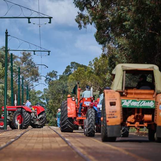 Tail-End Charlie always brings up the rear of the Tractor Parade