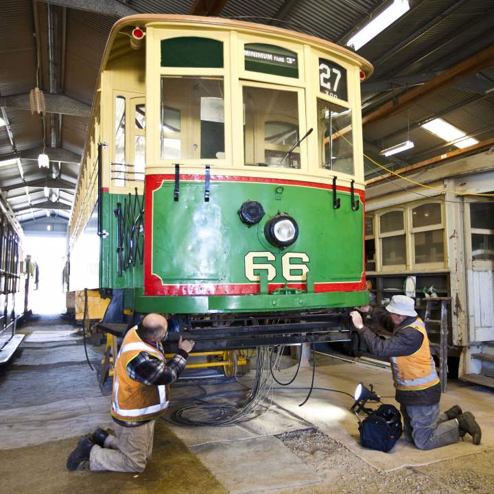 Perth Electric Tramway Society volunteers restore Perth 66