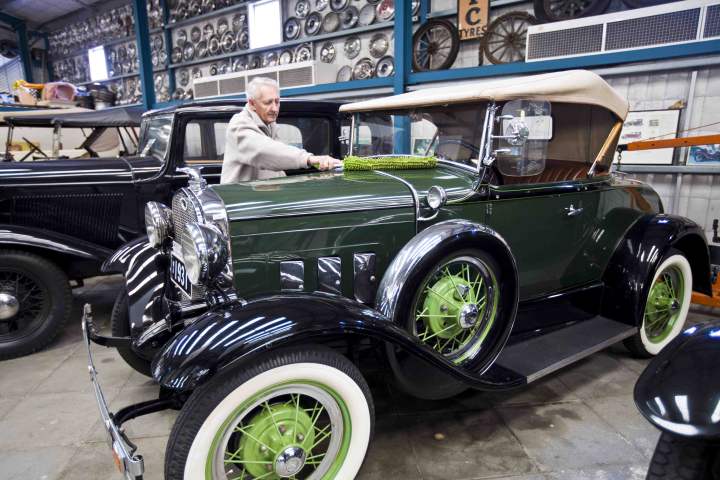 Motor Museum of WA volunteer at work