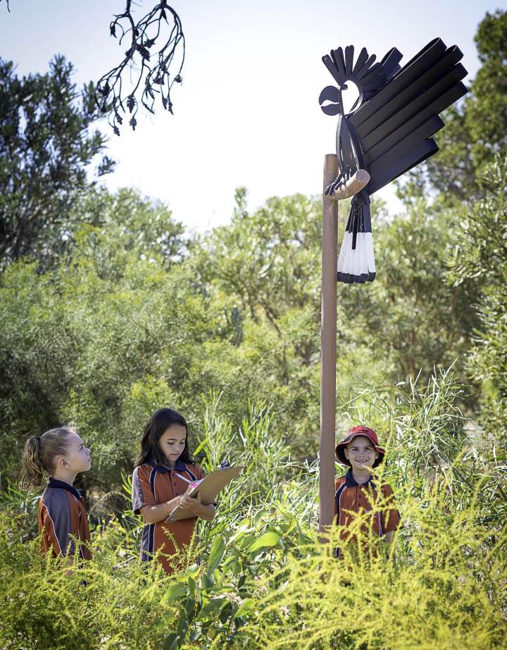 Whiteman Park education students explore the childrens forest WEB