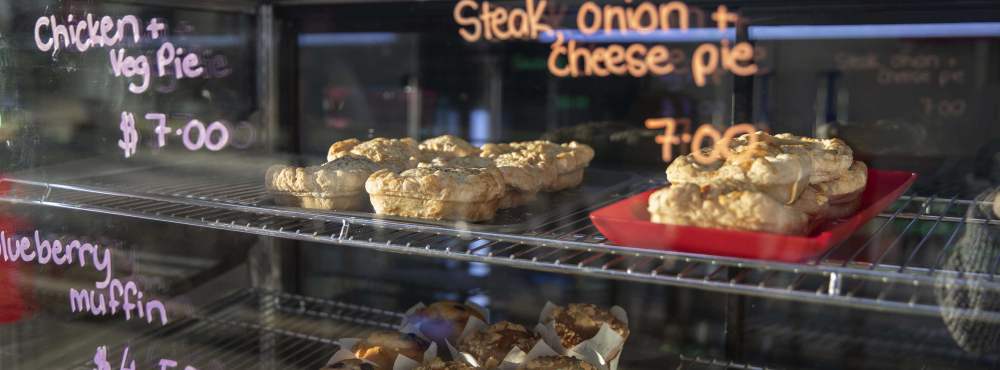 Guerrilla Hub kiosk savoury selection