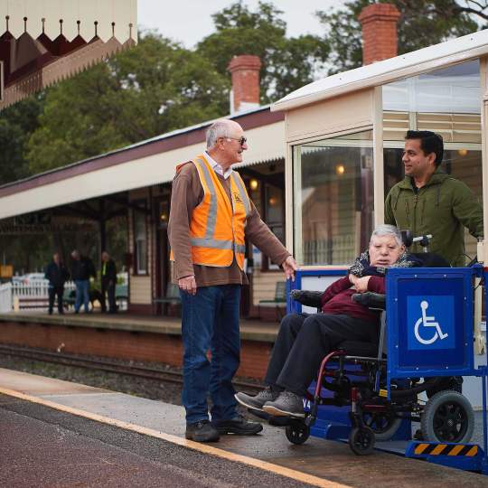 Disability access accessible train carriage WEB
