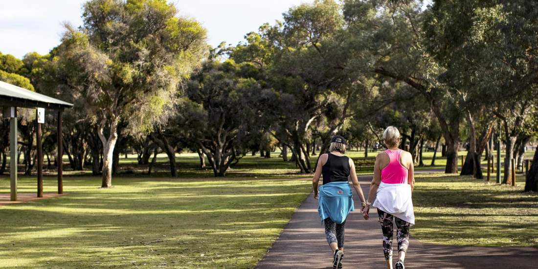 Whiteman Park Exercise walking ladies WEB