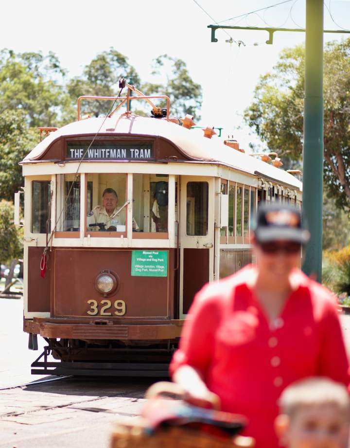 Tram ride Village mall Whiteman Park 03