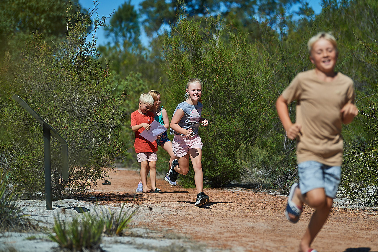 Childrens Forest kids running