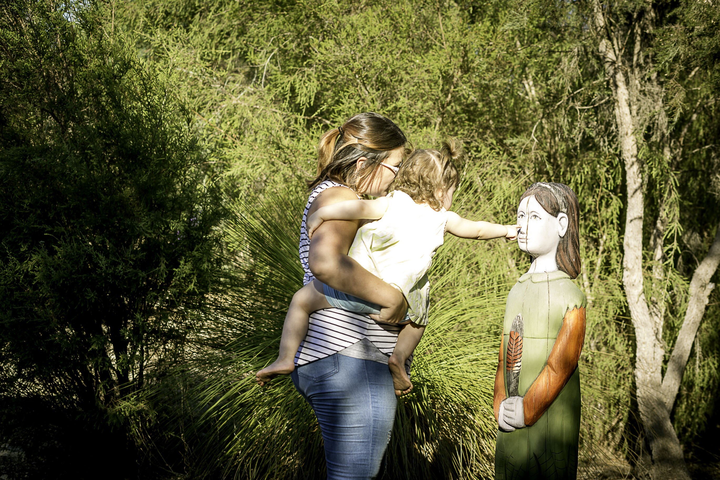Childrens Forest mum and toddler with Fern WEB