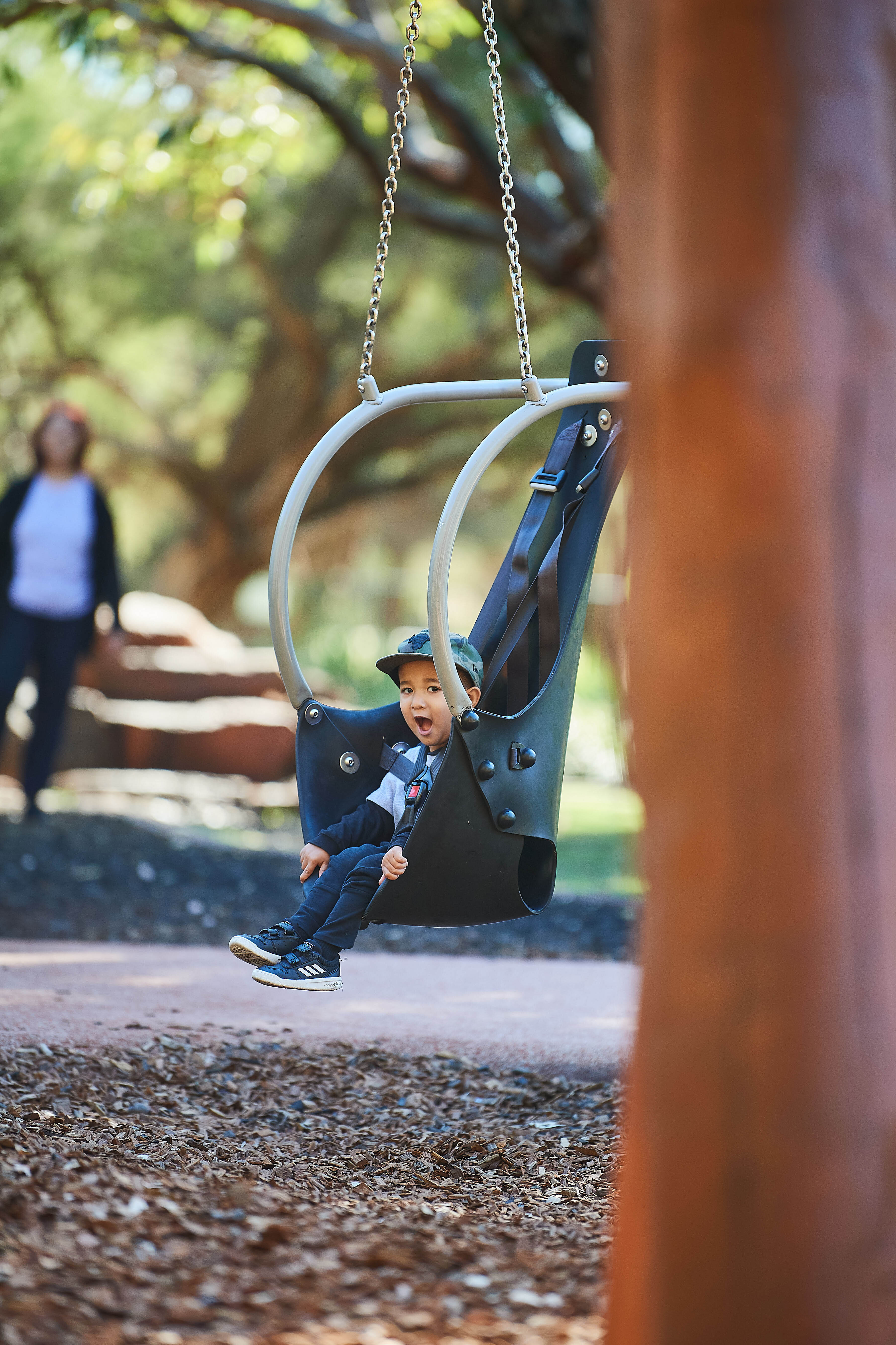 037 Whiteman Park Pias Place basket swing
