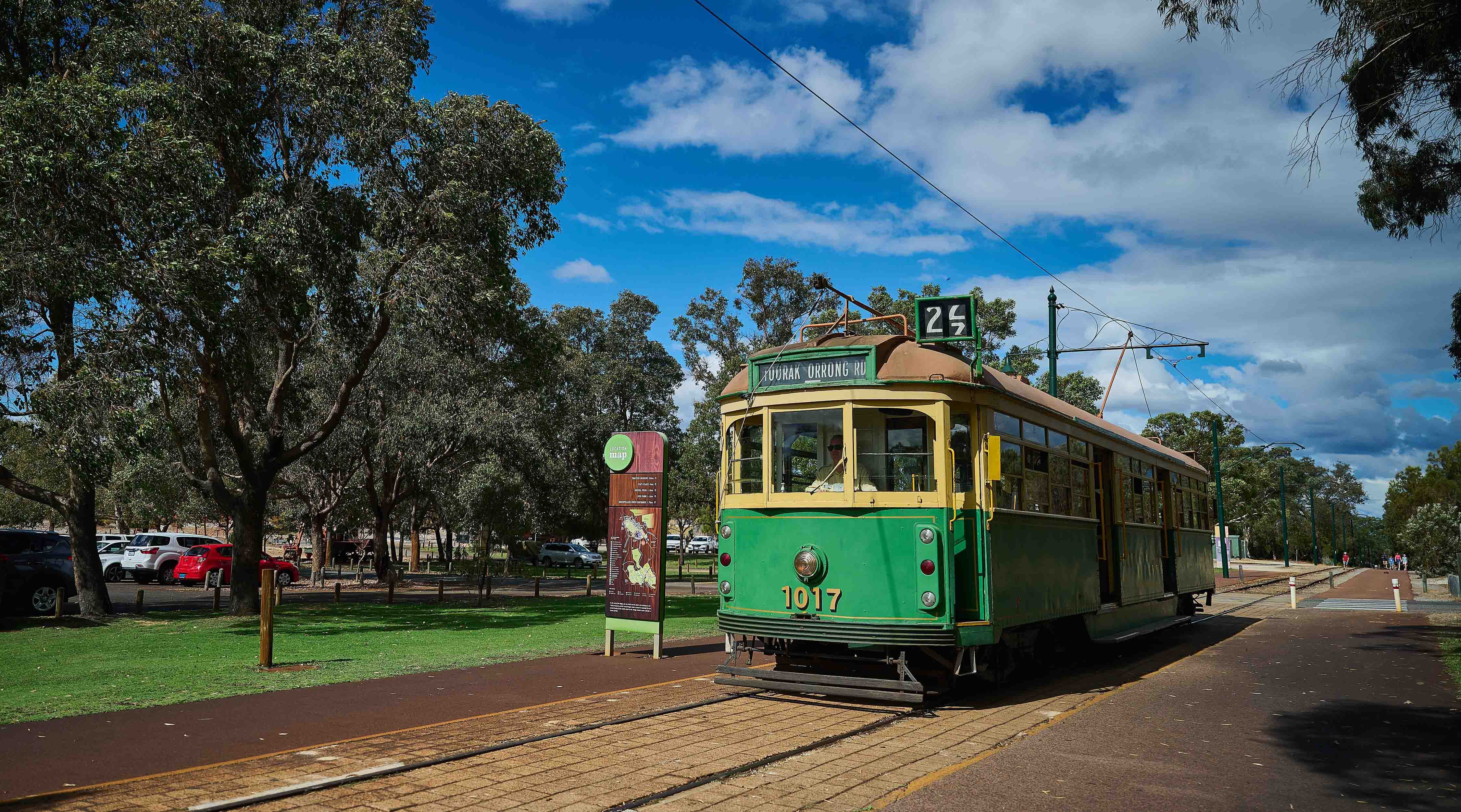 Whiteman Park Heritage electric tram rides Village East WEB