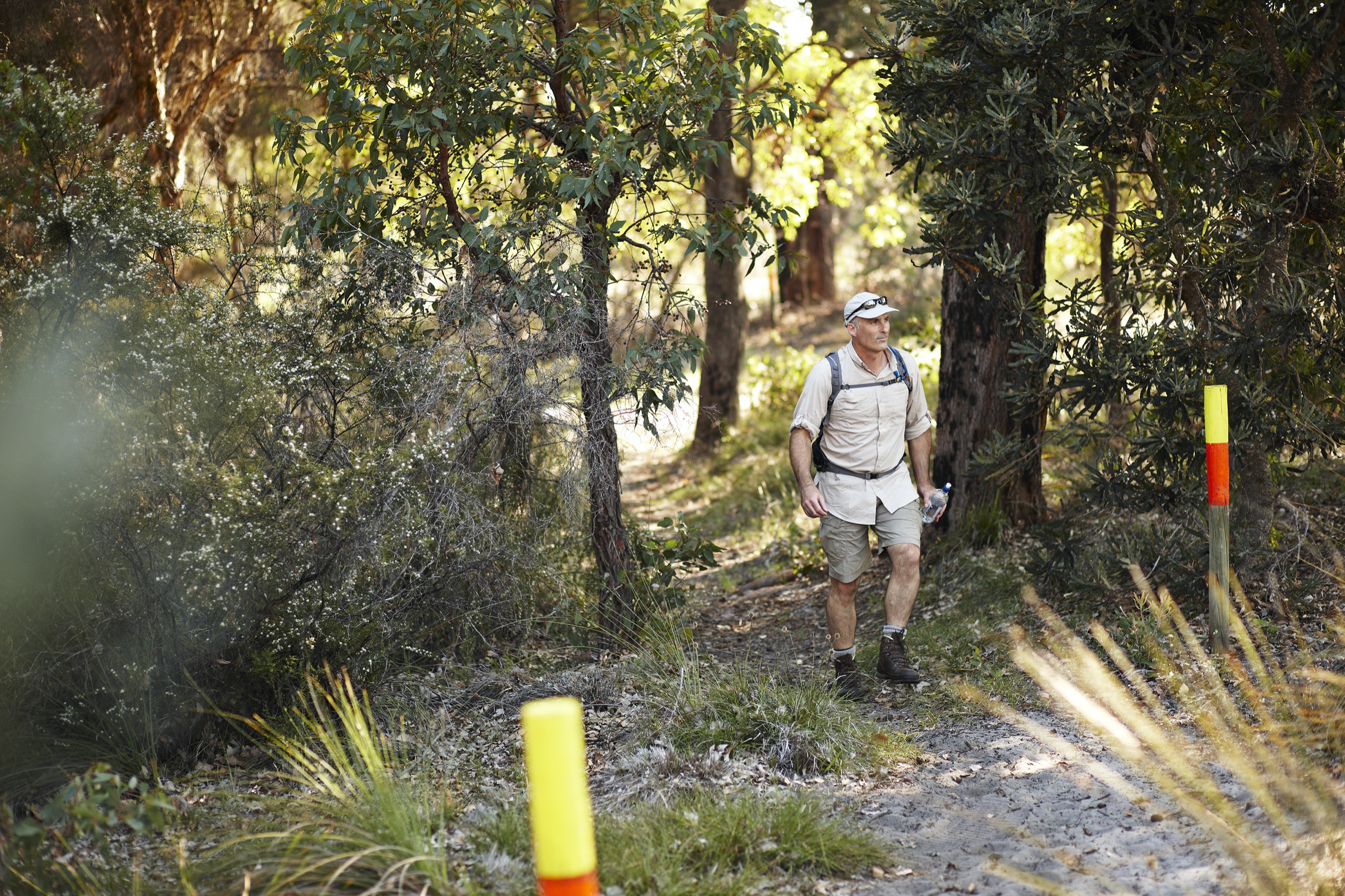 Bush walk trail - walker on Wunanga